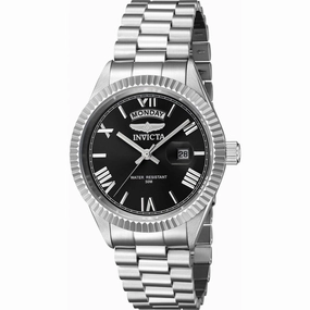 Invicta Men's Watch - Specialty Quartz Date Display Black Dial Steel Bracelet | 43934
