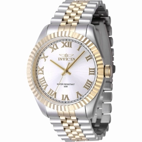 Invicta Men's Watch - Specialty Silver Dial Two Tone Steel Bracelet Quartz | 47402
