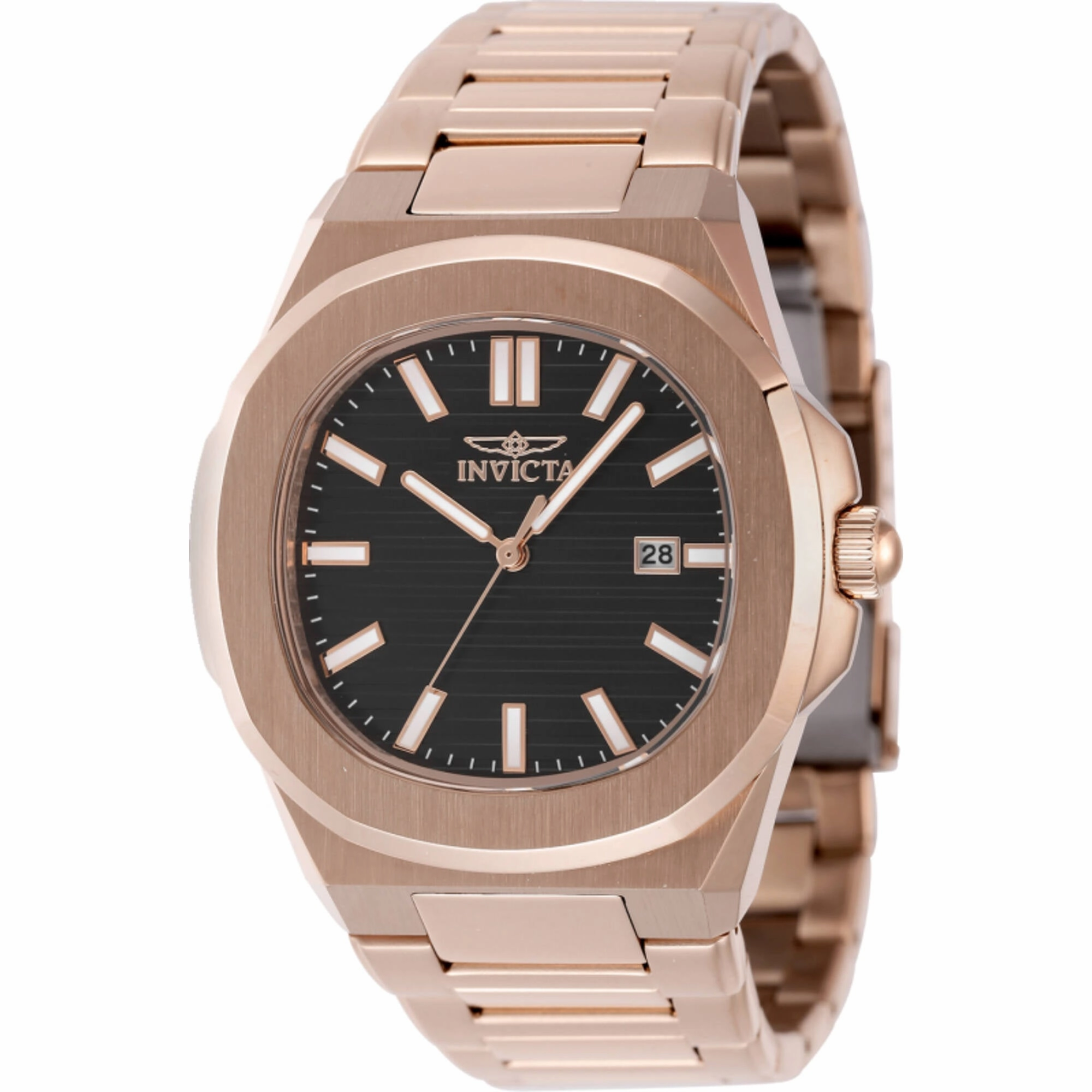 Invicta Men's Watch - Speedway Quartz Brown Dial Rose Gold Bracelet | 48519