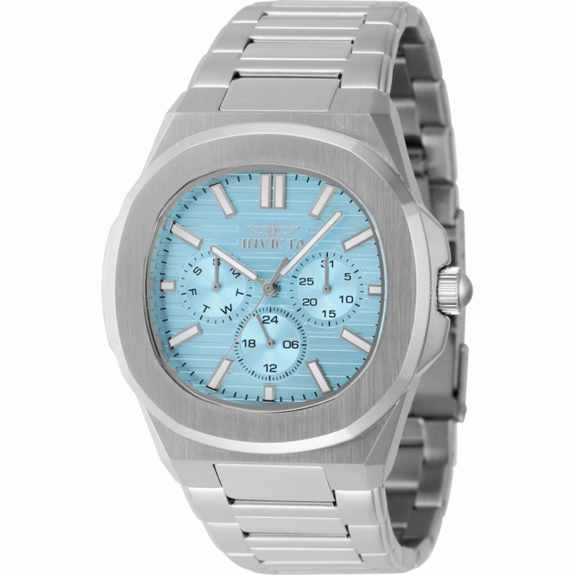 Invicta Men's Watch - Speedway Quartz Light Blue Dial Silver Steel Bracelet | 48328
