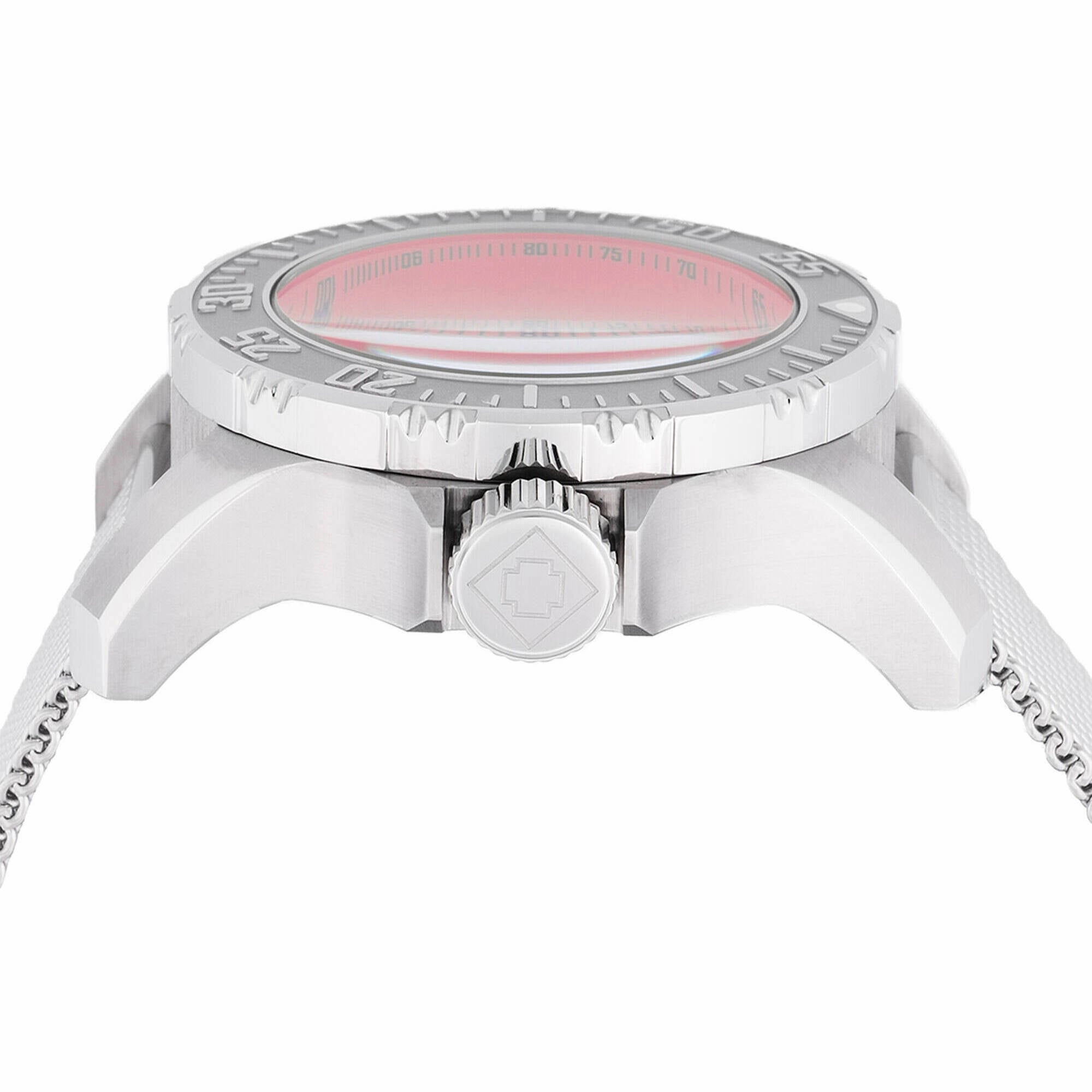 Invicta Men's Watch - Vintage Quartz Chronograph Red Dial Mesh Bracelet | 48013