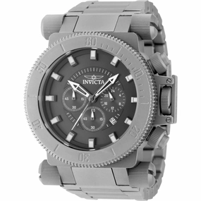 Invicta Men's Watch Coalition Forces Quartz Chrono Black Dial Bracelet 48221