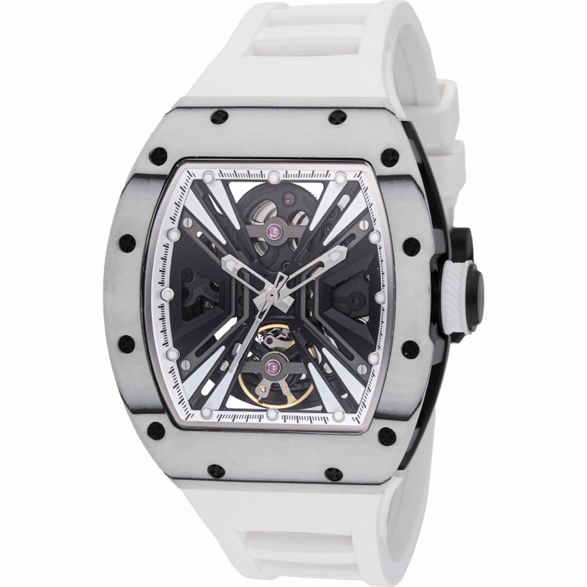 Invicta Men's Watch S1 Rally Automatic White Silicone Strap Chronograph 49028