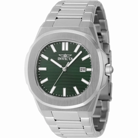 Invicta Men's Watch Speedway Green Dial Silver Stainless Steel Bracelet 48323