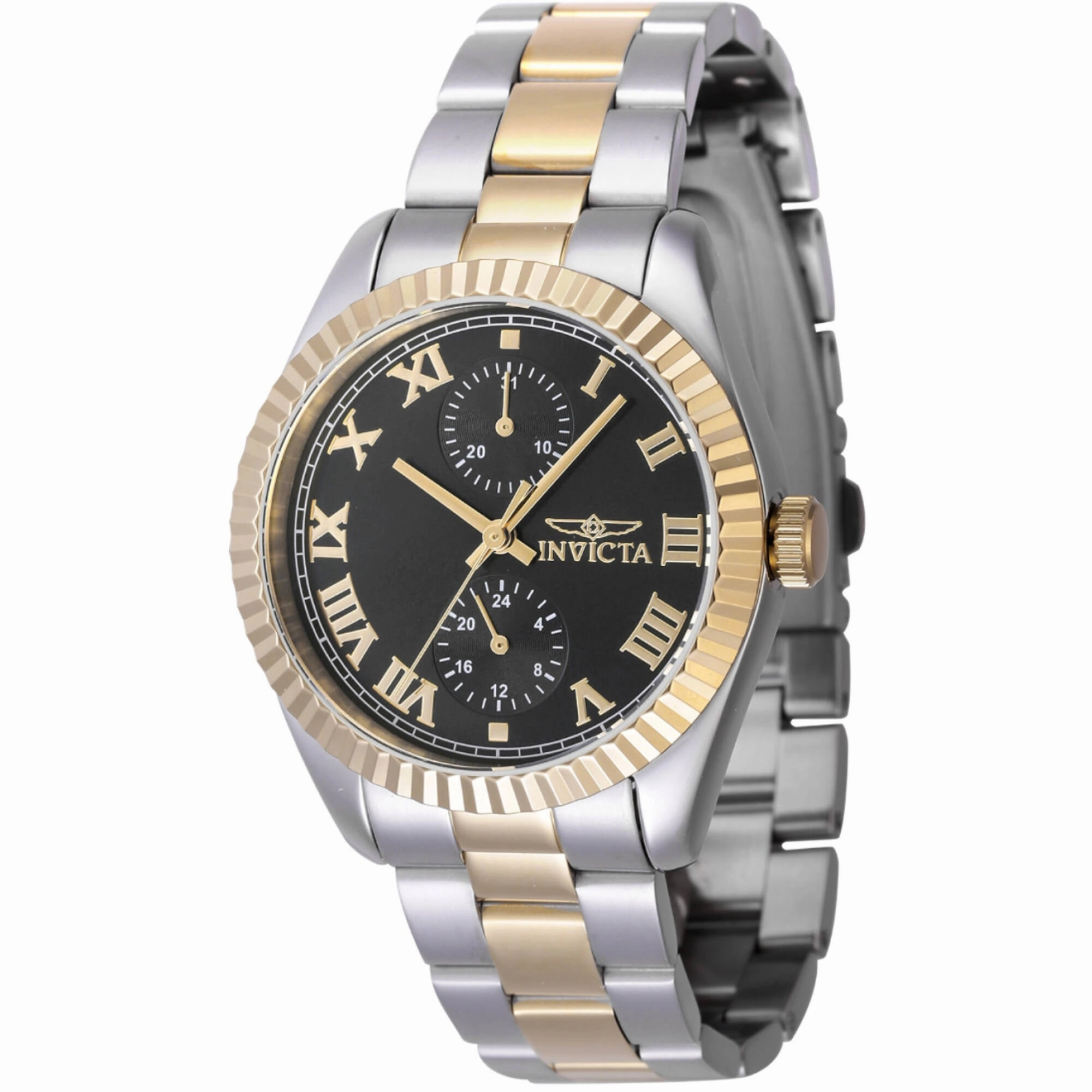 Invicta Women's Watch - Specialty Quartz Black Dial Two Tone Bracelet | 47439