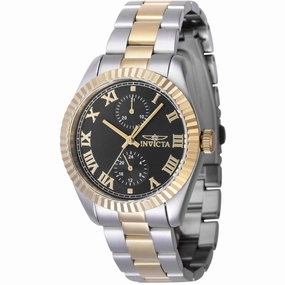 Invicta Women's Watch - Specialty Quartz Black Dial Two Tone Bracelet | 47439