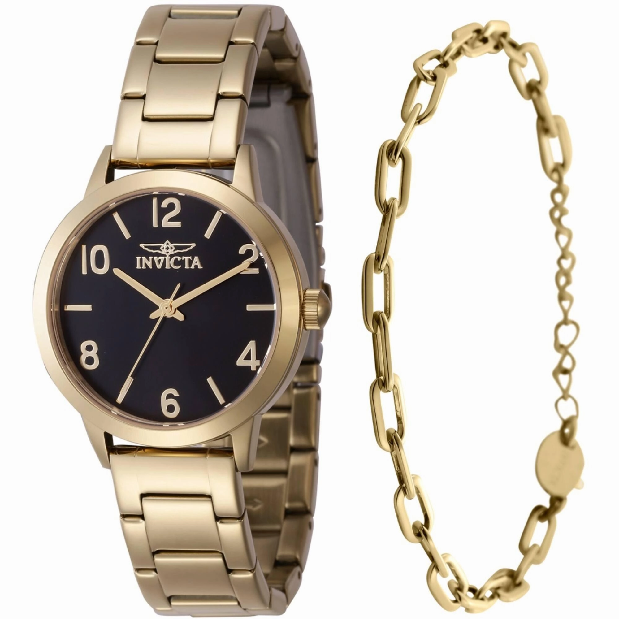 Invicta Women's Watch with Bracelet Set - Wildflower Black Dial Bracelet | 47273