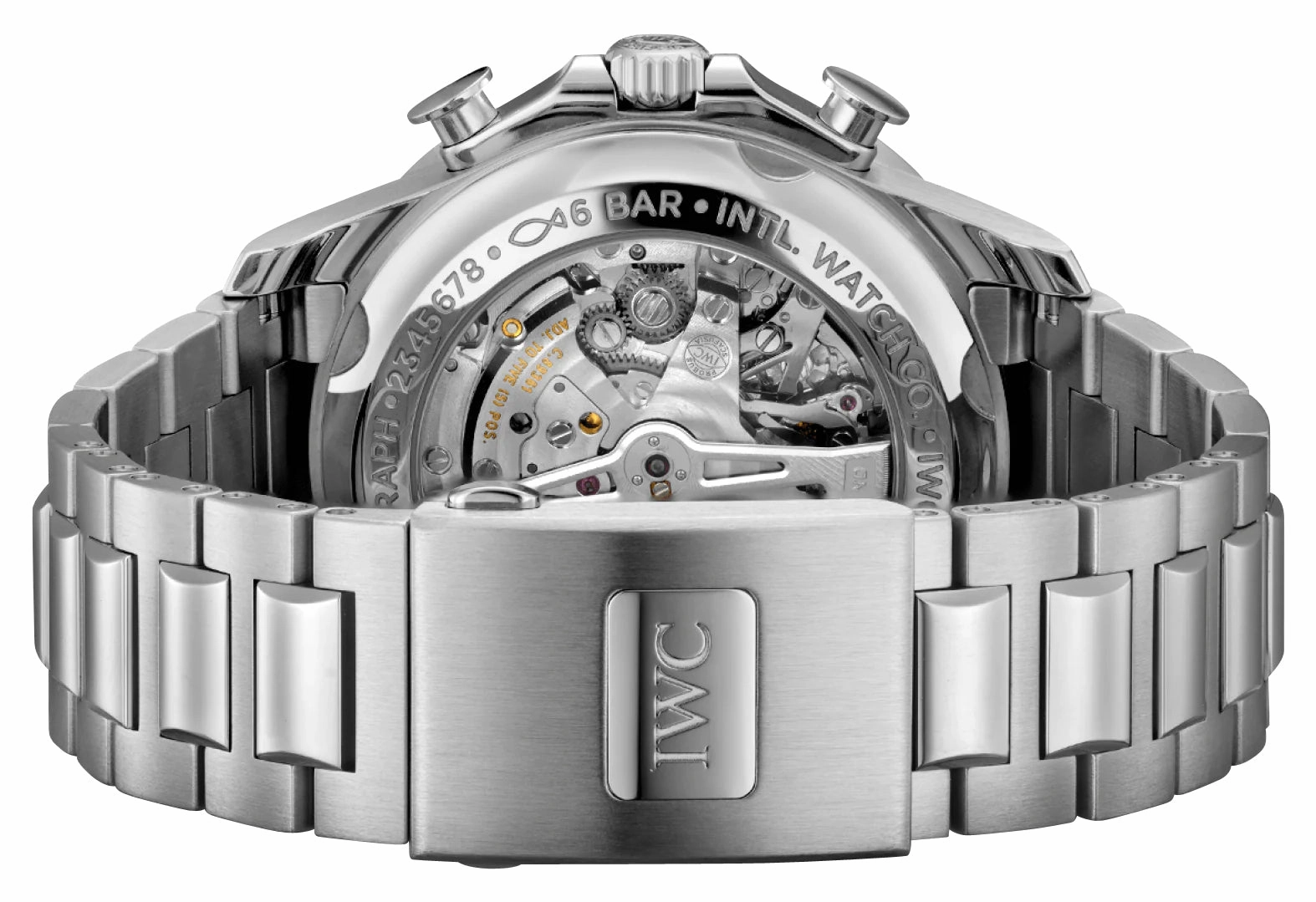 IWC Portugieser Yacht Club Automatic Flyback Chronograph Stainless Steel Blue Dial Date Mens Watch IW390701