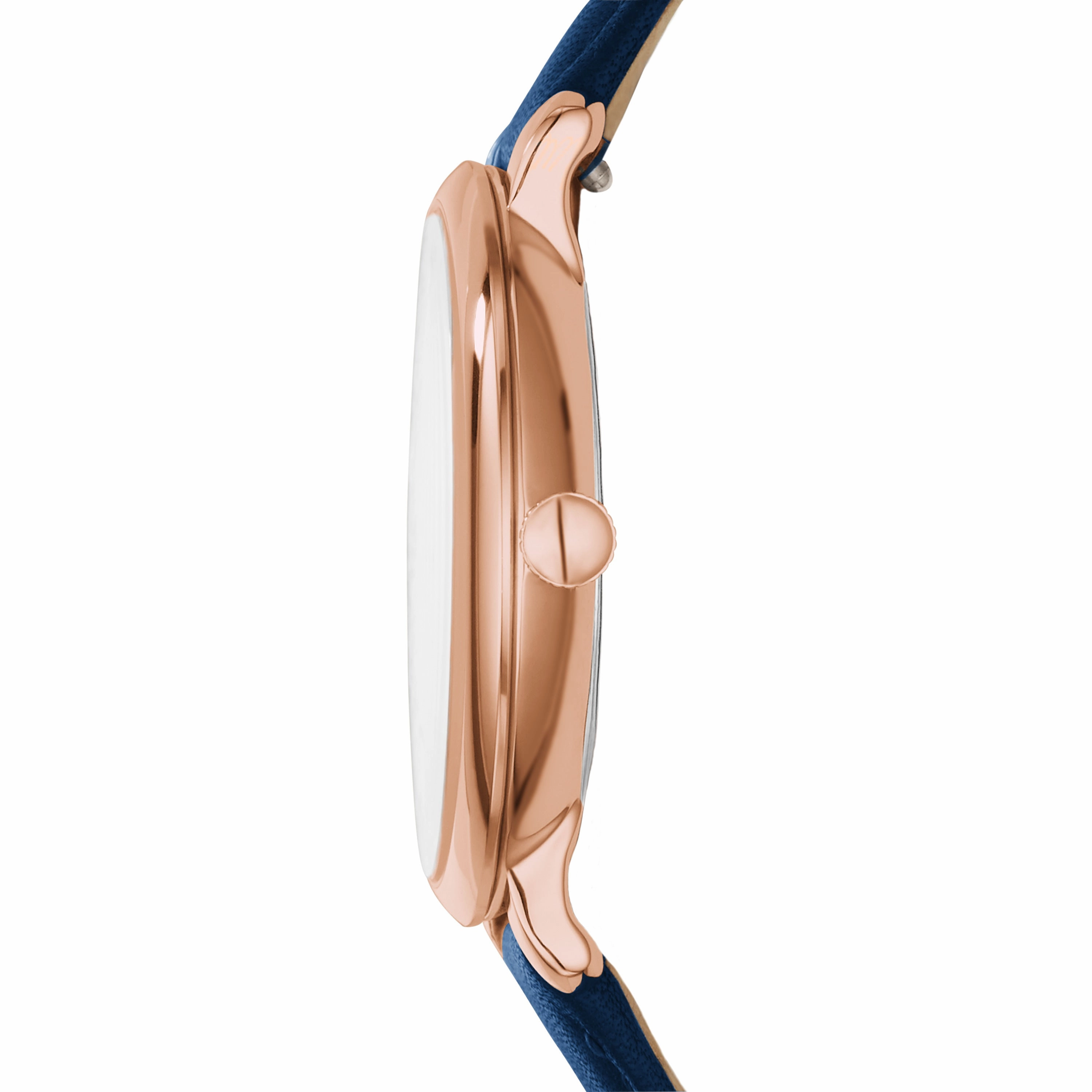 Jacqueline Navy Leather Watch
