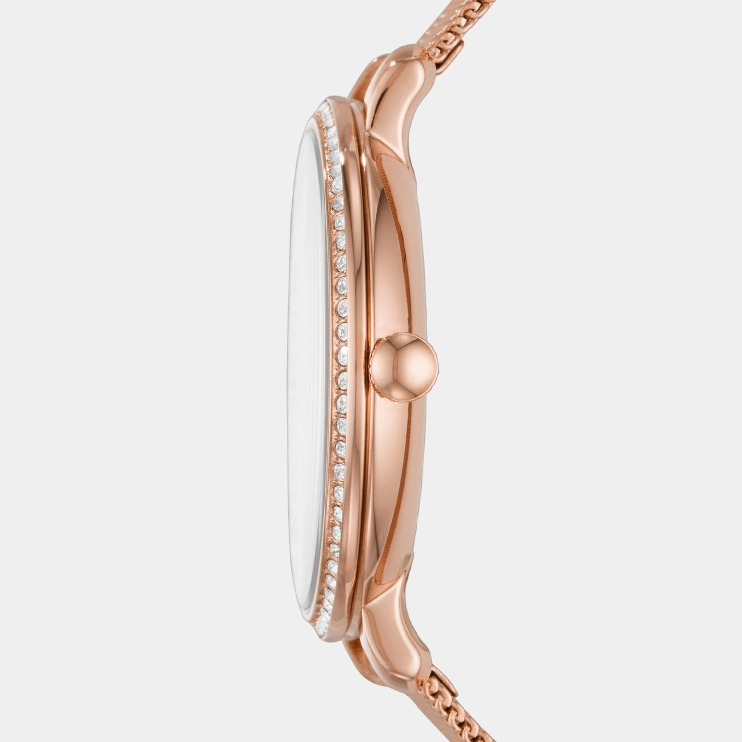 Jacqueline Women Quartz Rose Gold Dial Analog Stainless Steel Watch ES4628