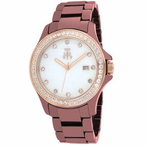 Jivago Women's Maroon MOP dial Watch