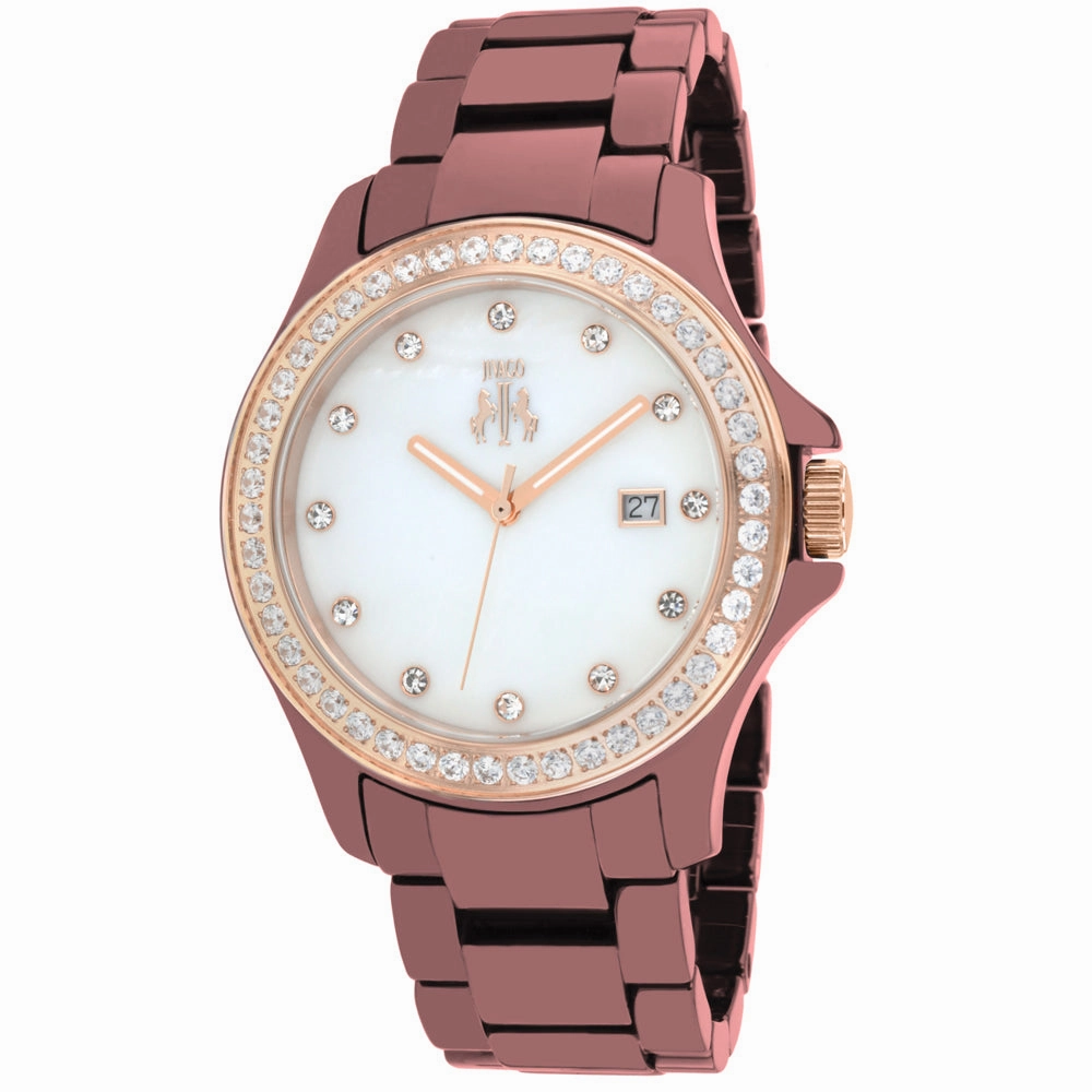 Jivago Women's Maroon MOP dial Watch