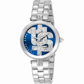 Just Cavalli Women's Watch - Maiuscola Quartz Silver Steel Bracelet | JC1L241M0045