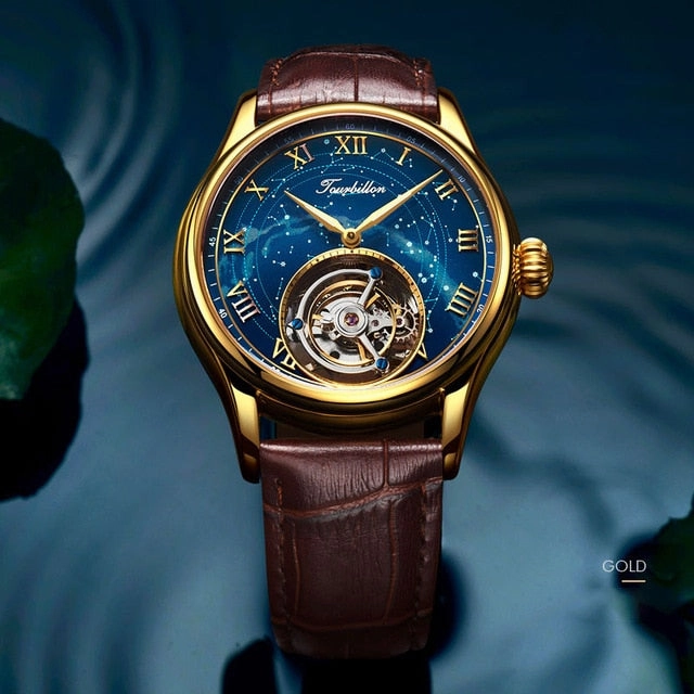 KOPECK 2019 Tourbillon Mens Watches Top Brand Luxury Men Mechanical Watch Original Real Tourbillon Hollow Movement 7006G