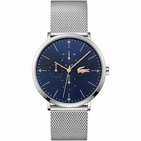 LACOSTE 2011024 Moon Silver Men's Mesh Watch