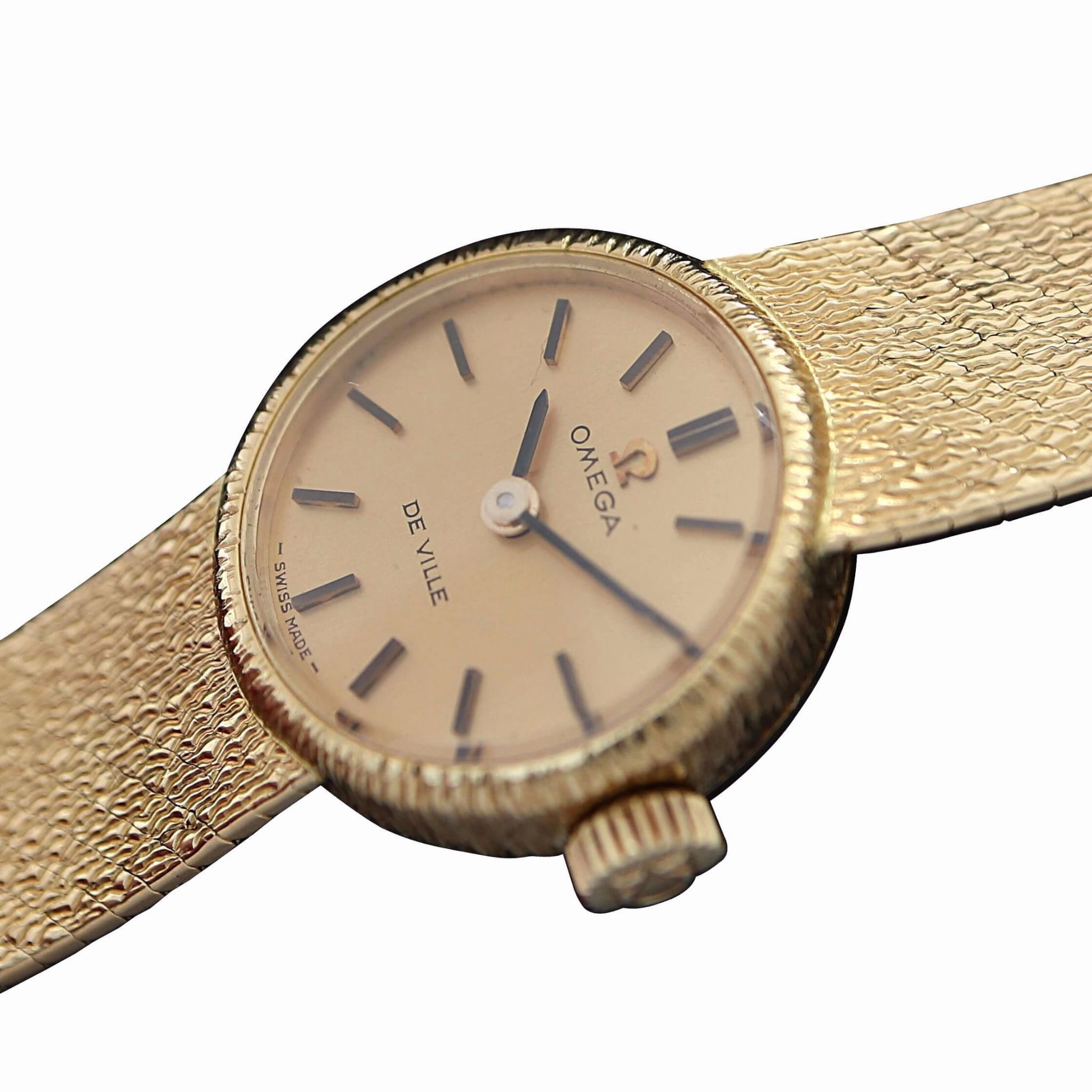 Ladies Omega De Ville 18kt Gold Vintage Watch