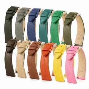 Leather watchband - Buffalo (black, blue, green, brown, kaki...)