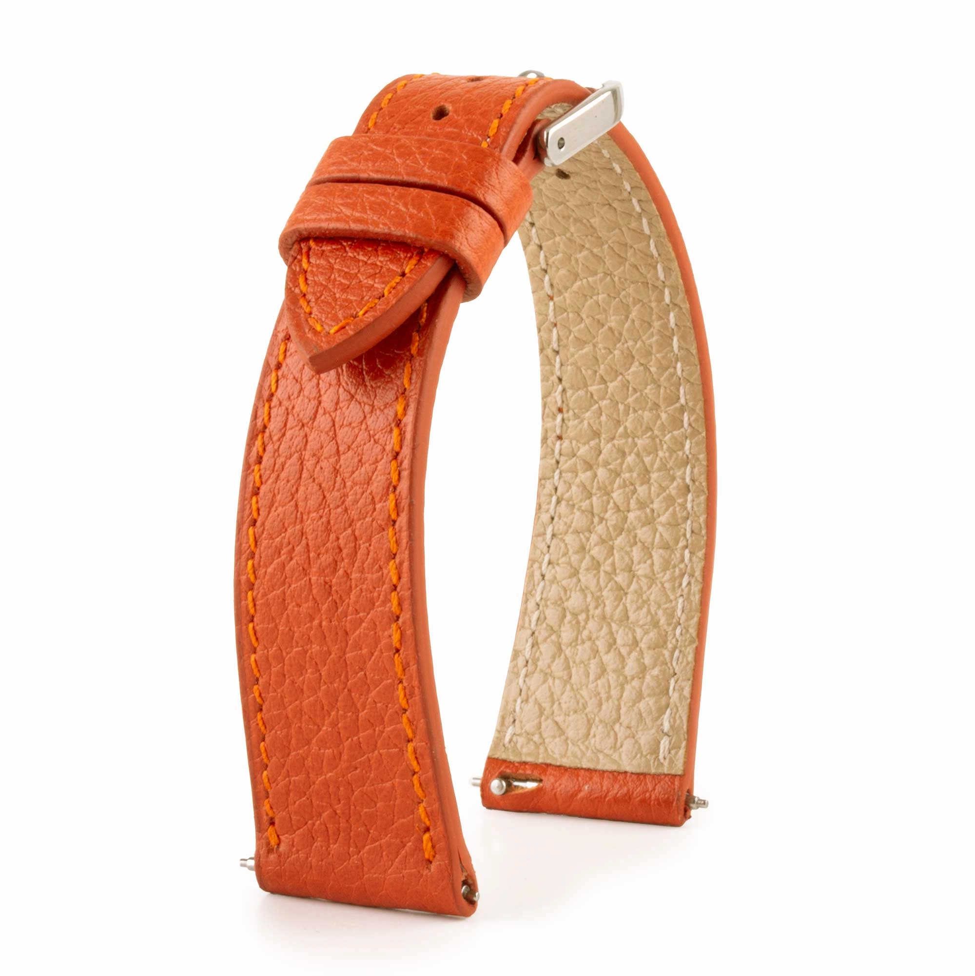 Leather watchband - Buffalo (black, blue, green, brown, kaki...)