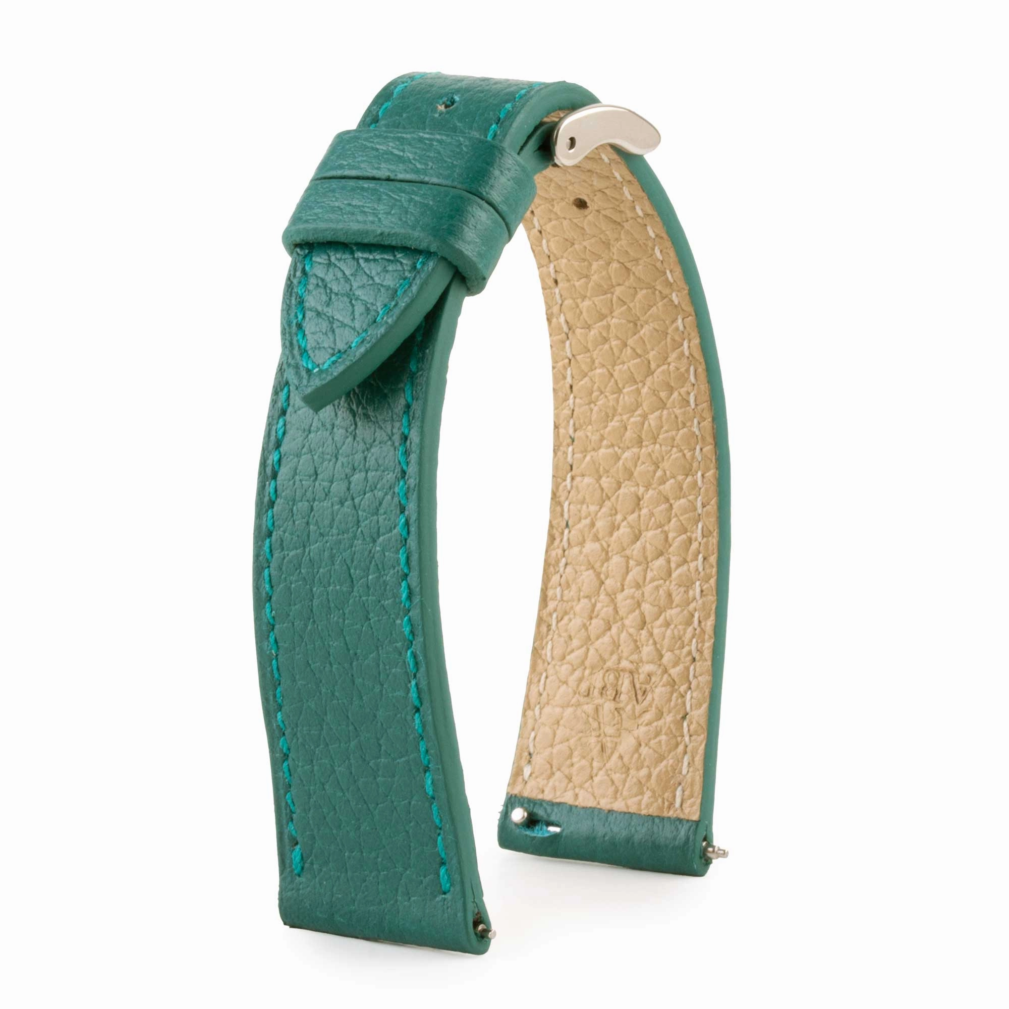 Leather watchband - Buffalo (black, blue, green, brown, kaki...)