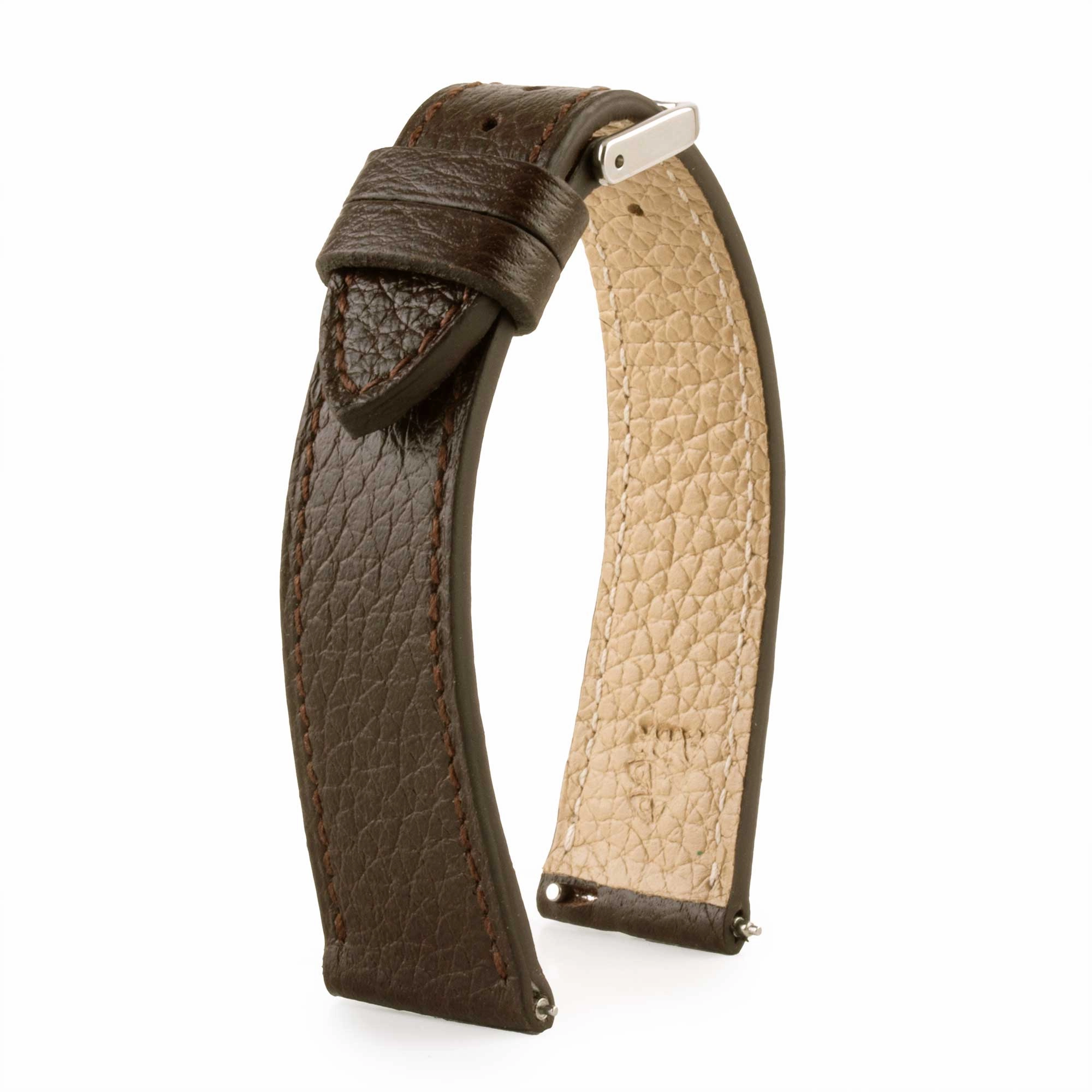Leather watchband - Buffalo (black, blue, green, brown, kaki...)