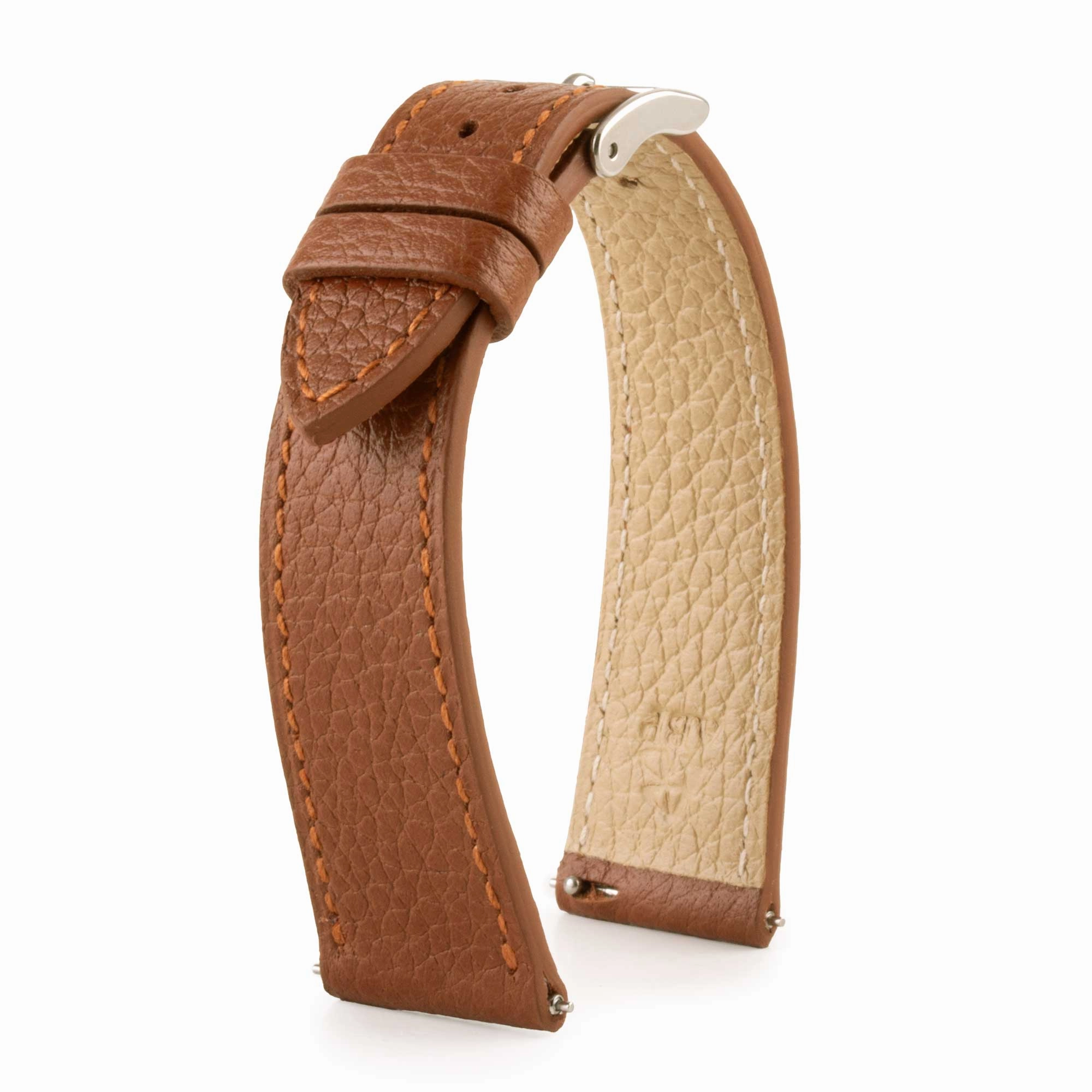 Leather watchband - Buffalo (black, blue, green, brown, kaki...)