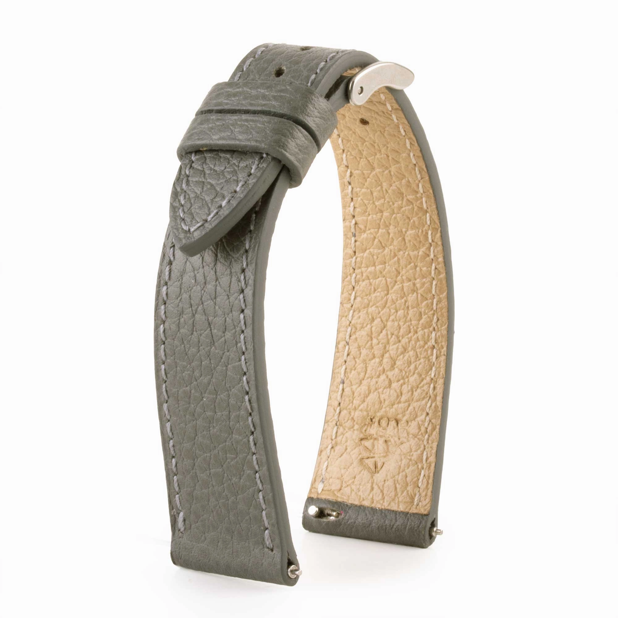 Leather watchband - Buffalo (black, blue, green, brown, kaki...)