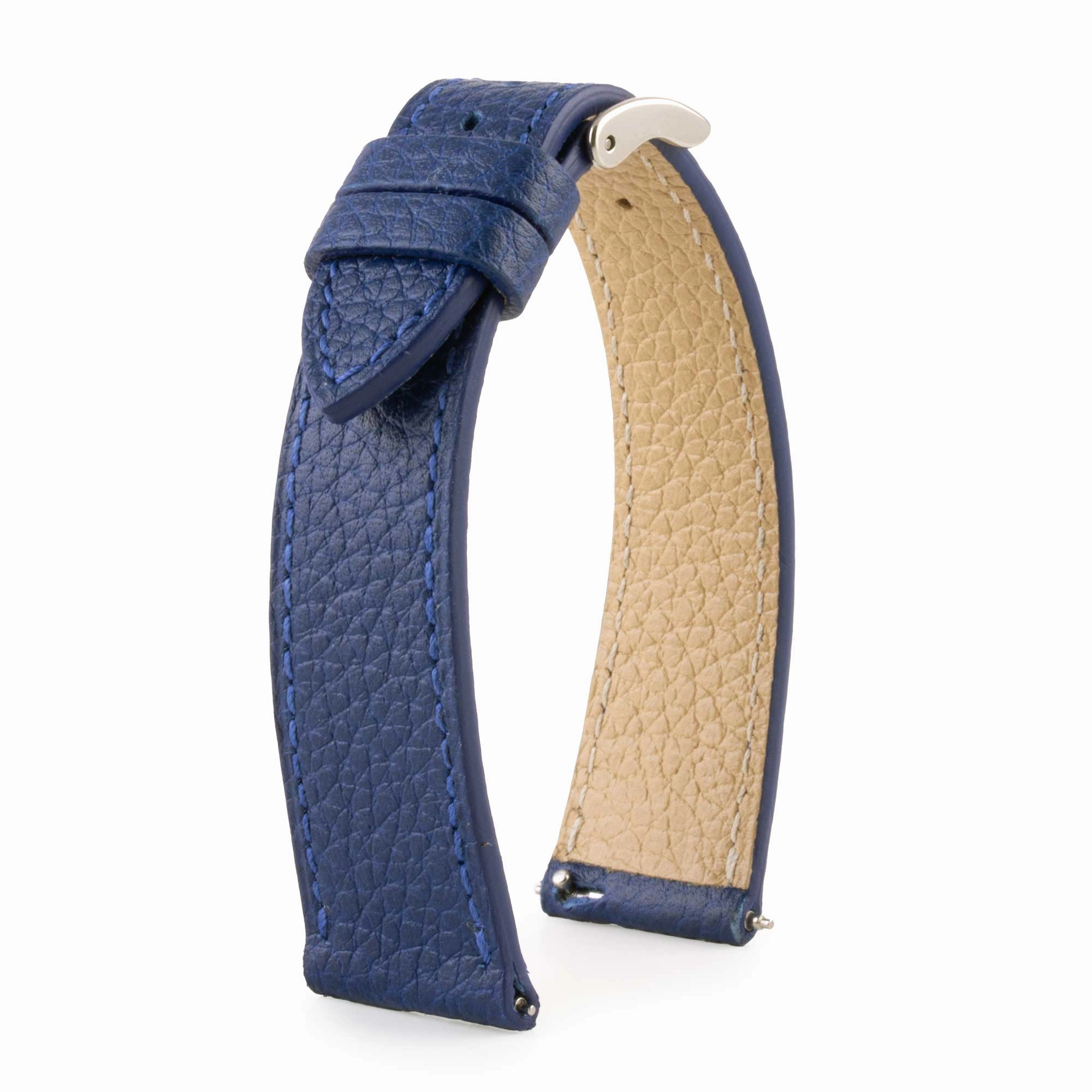 Leather watchband - Buffalo (black, blue, green, brown, kaki...)