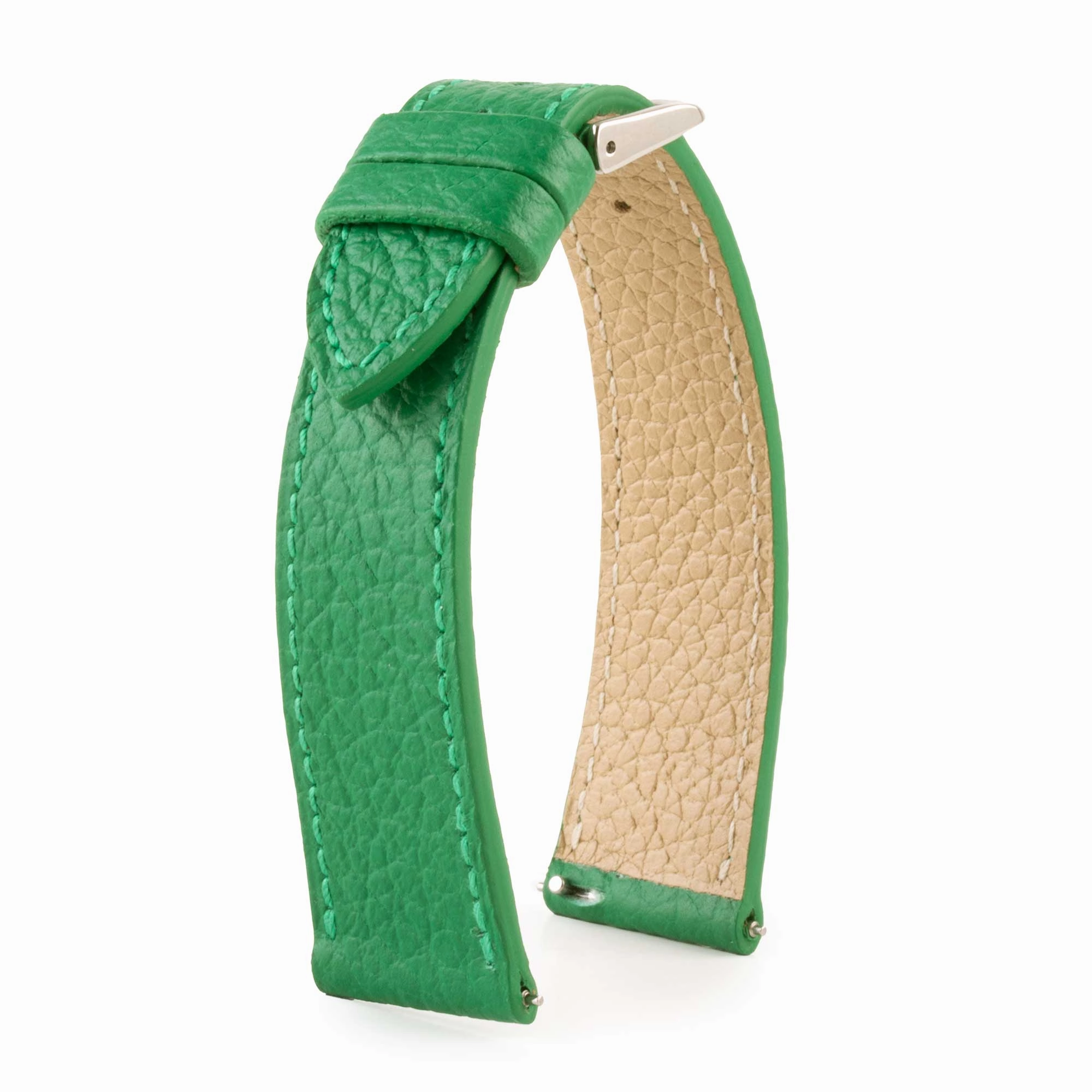 Leather watchband - Buffalo (black, blue, green, brown, kaki...)