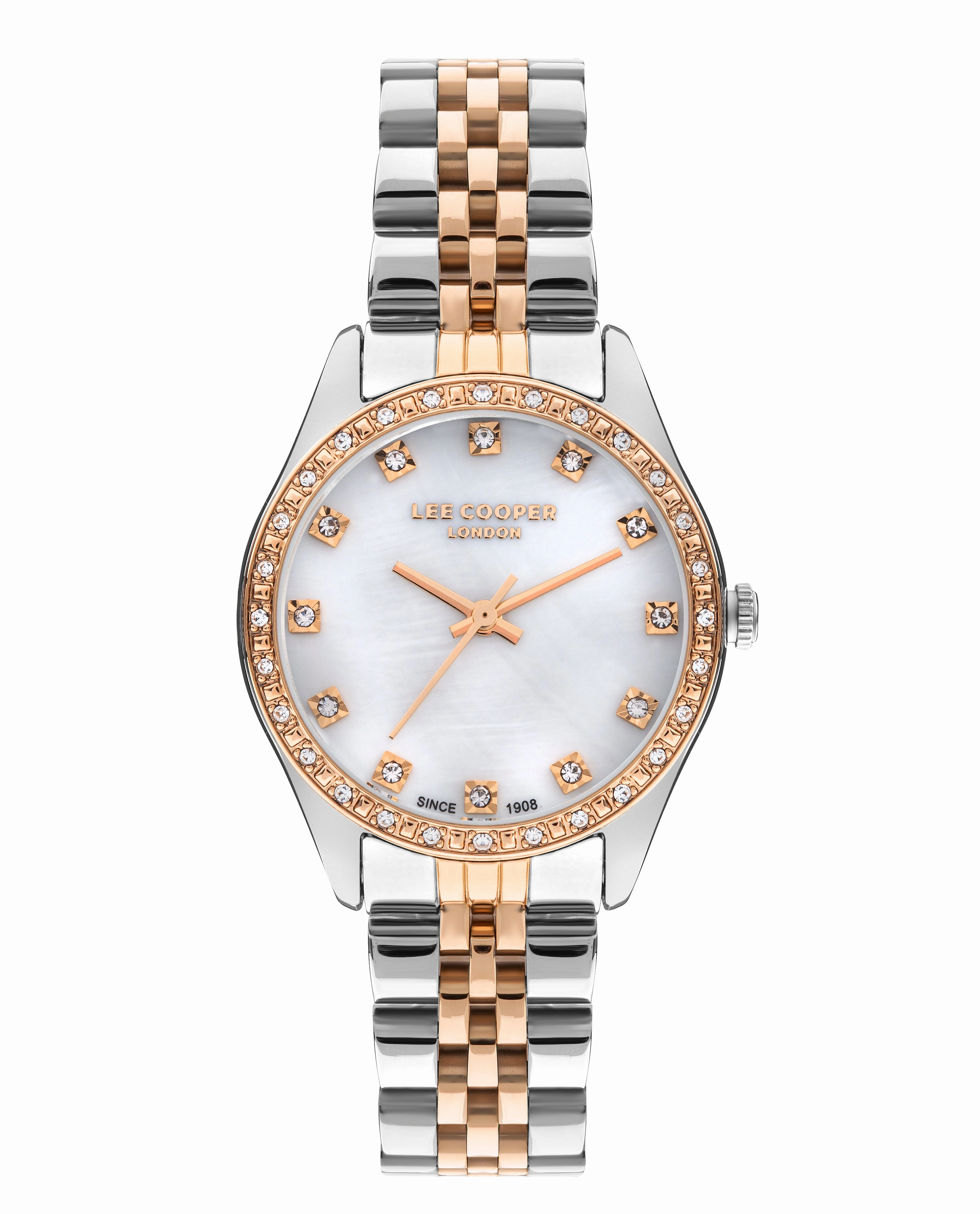 Lee Cooper - LC07818.520 - Women's Super Metal Silver/Rose Gold Watch
