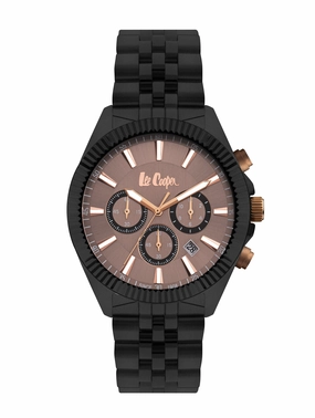 Lee Cooper - LC07838.640 - Gent Super Metal Black Watch