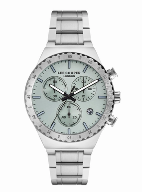 Lee Cooper - LC07853.370 - Men's Super Metal Silver Multifunction Watch