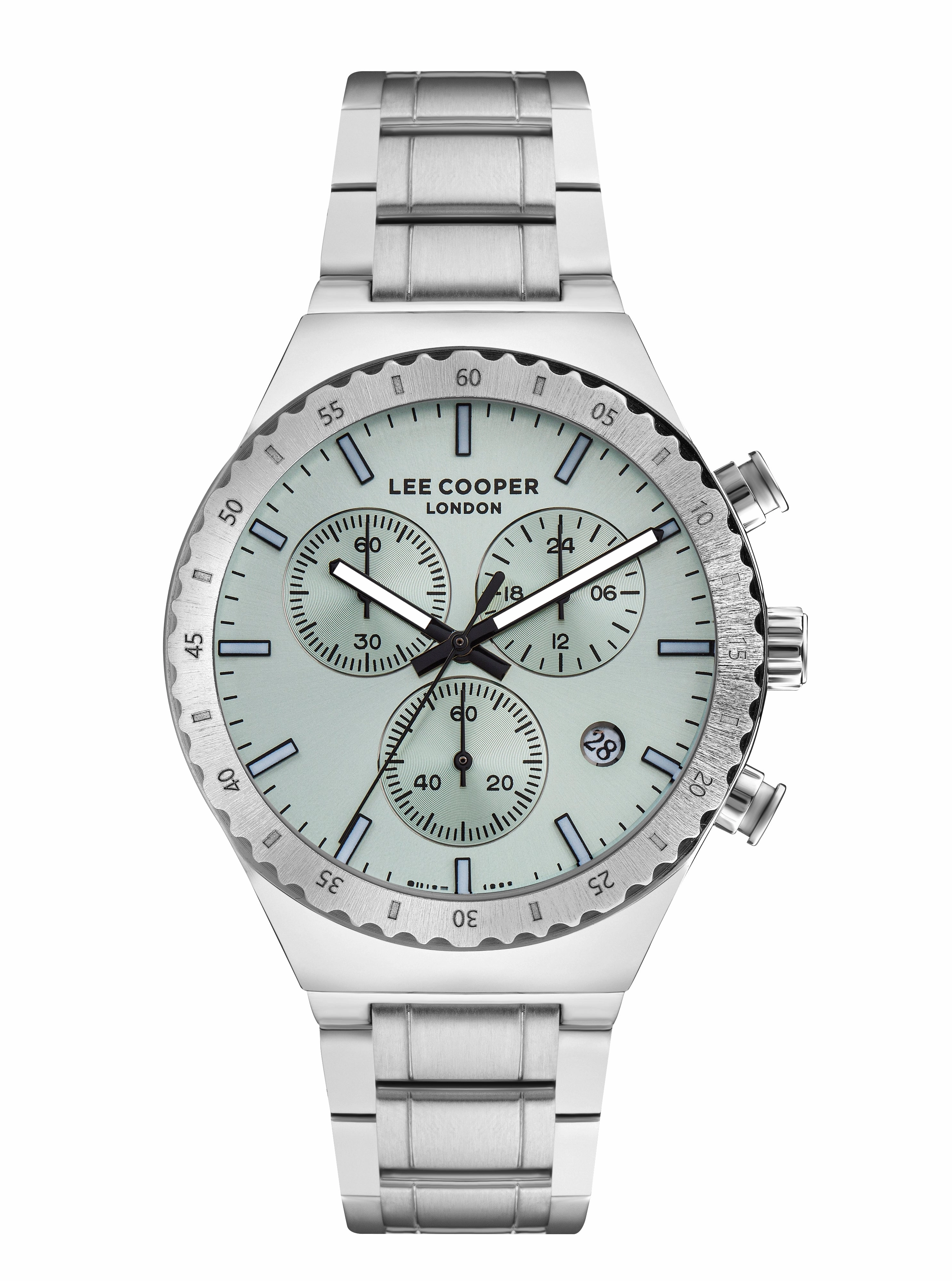 Lee Cooper - LC07853.370 - Men's Super Metal Silver Multifunction Watch