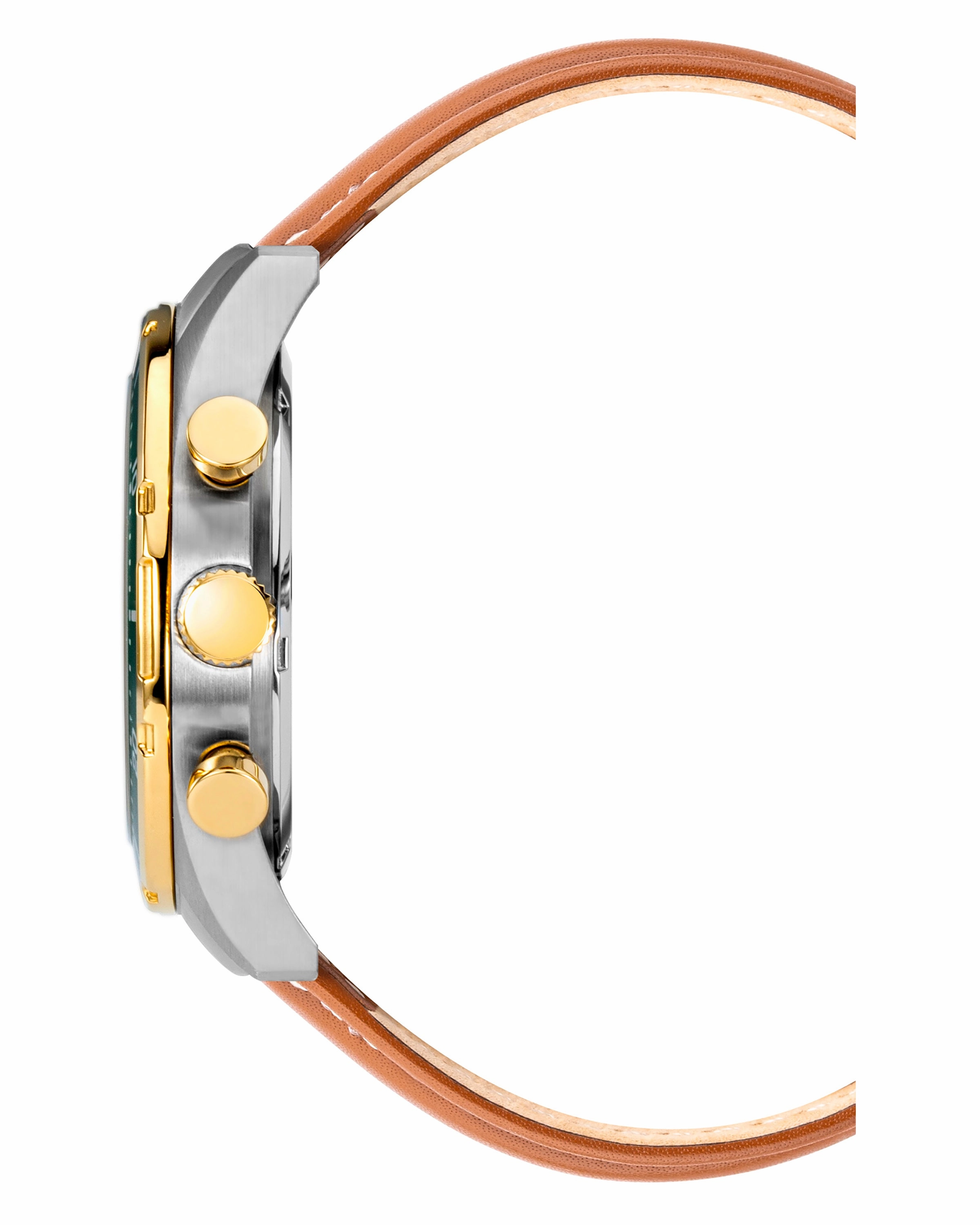 Lloyd? | 42mm, Leather/Green/Silver/Gold
