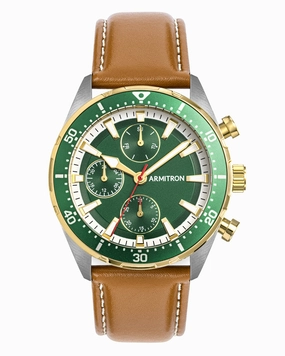 Lloyd? | 42mm, Leather/Green/Silver/Gold