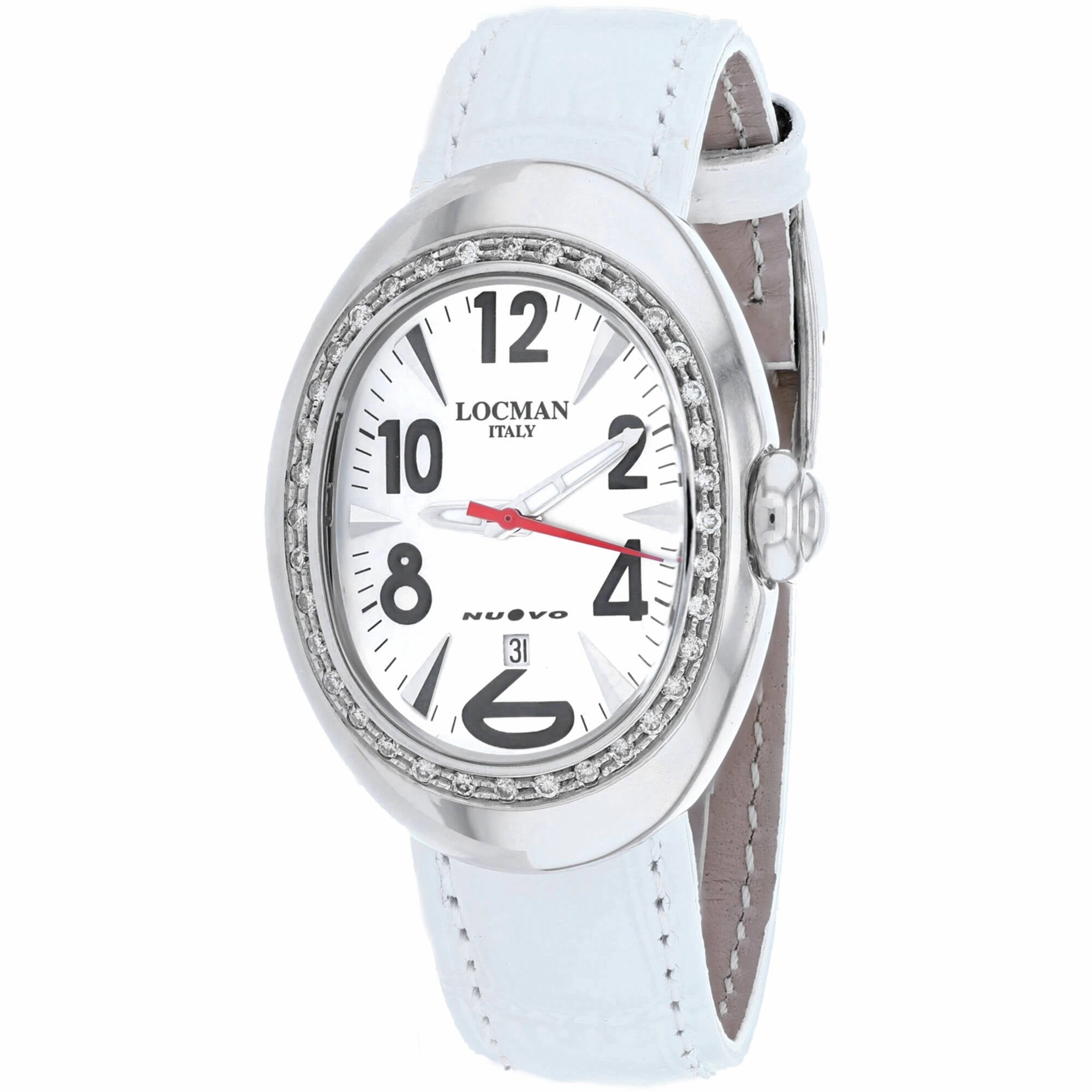 Locman Women's Watch - Classic Mother of Pearl Dial Light Blue Strap | 028MOPWHD/WH