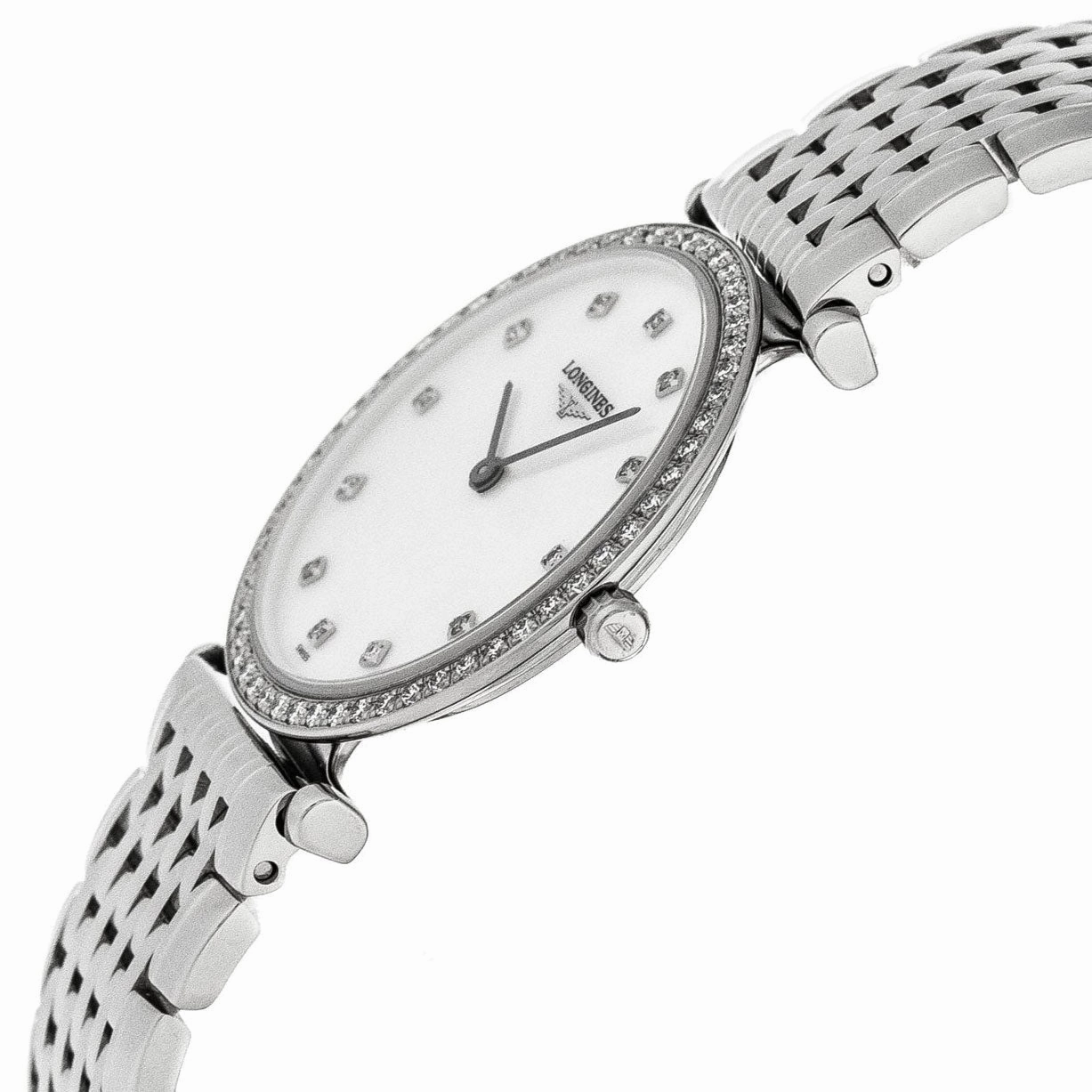 Longines La Grande Classique Diamonds Mother-of-Pearl Dial Stainless Steel Womens Watch L4.513.0.87.6