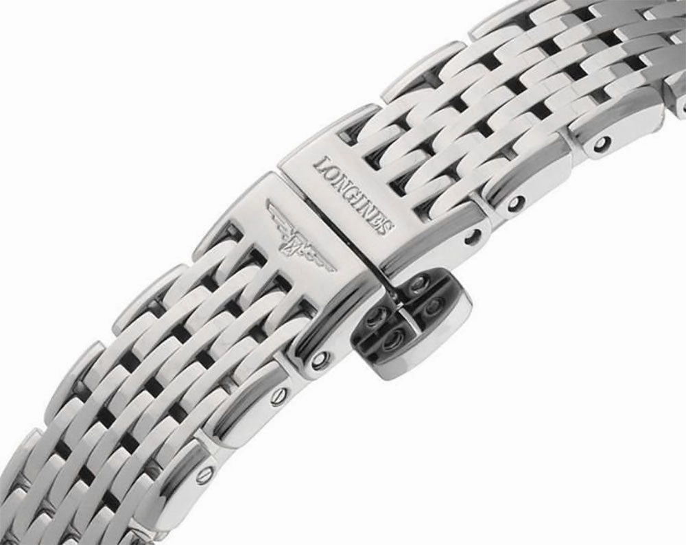 Longines La Grande Classique Stainless Steel Mother-Of-Pearl Dial Diamonds Quartz Womens Watch L4.766.4.87.6