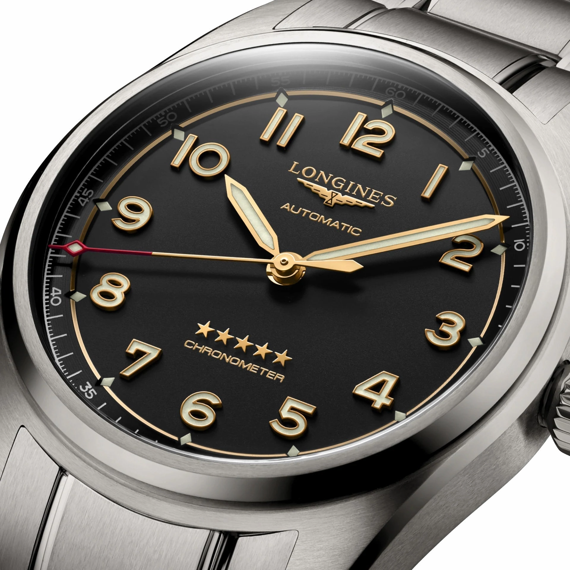 Longines Spirit Automatic Chronometer Titanium Gray Dial Mens Watch L3.810.1.53.6