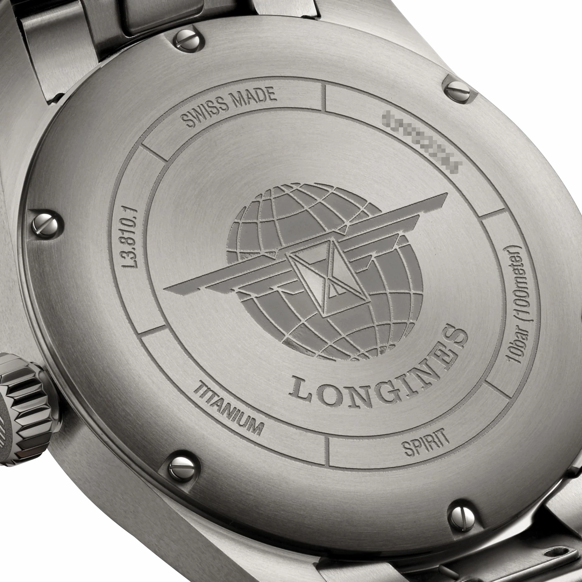 Longines Spirit Automatic Chronometer Titanium Gray Dial Mens Watch L3.810.1.53.6