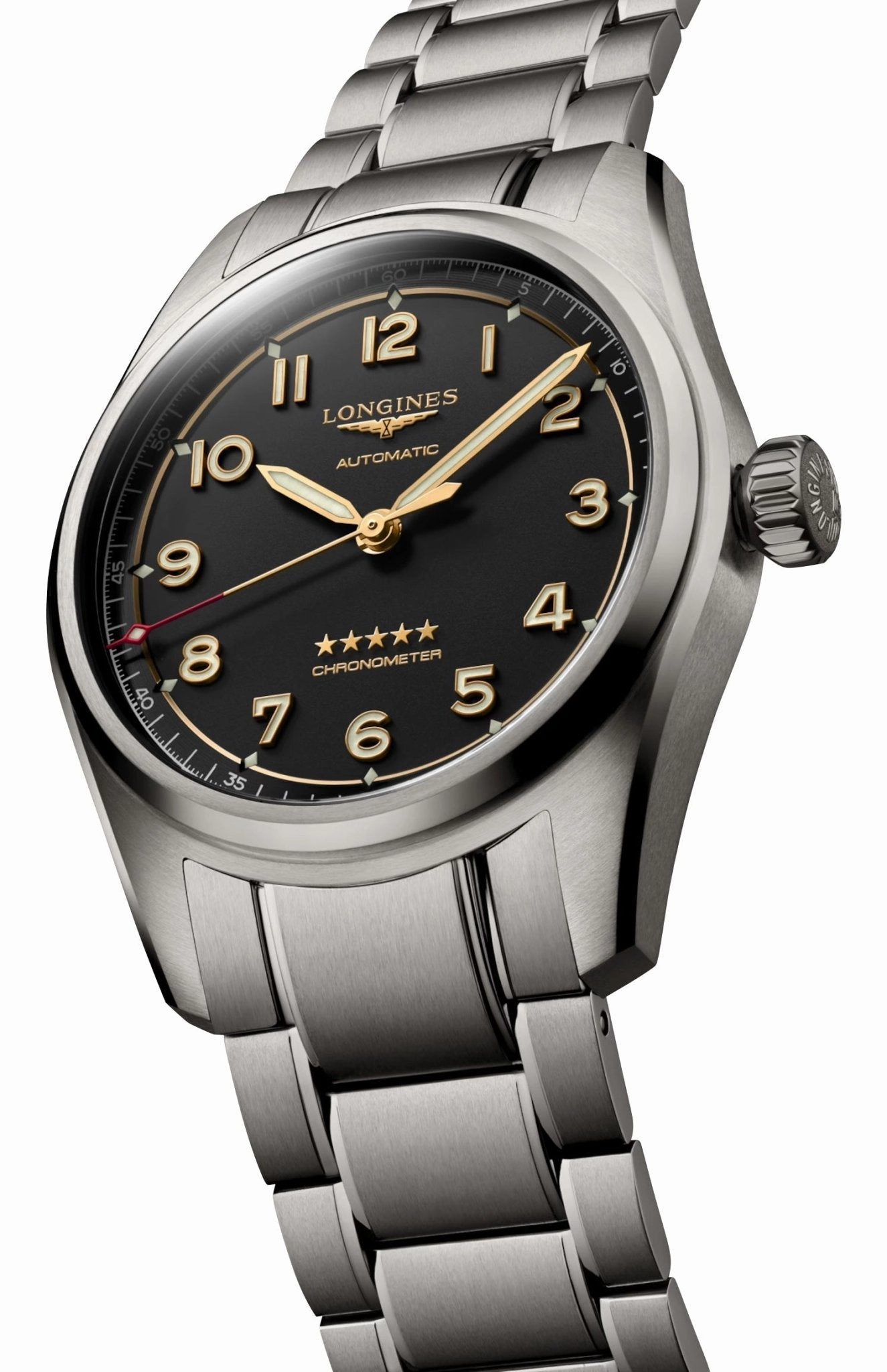 Longines Spirit Automatic Chronometer Titanium Gray Dial Mens Watch L3.810.1.53.6
