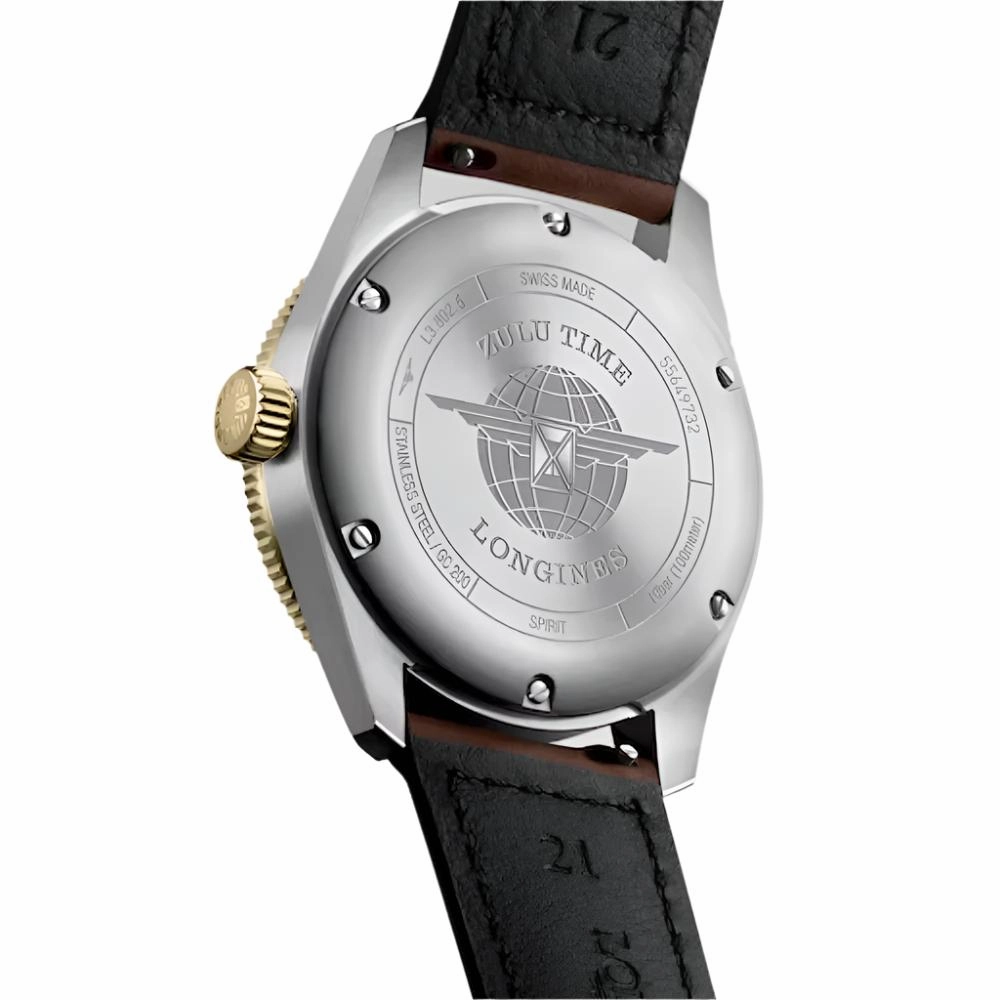 Longines Spirit Zulu Time 39mm Automatic Watch