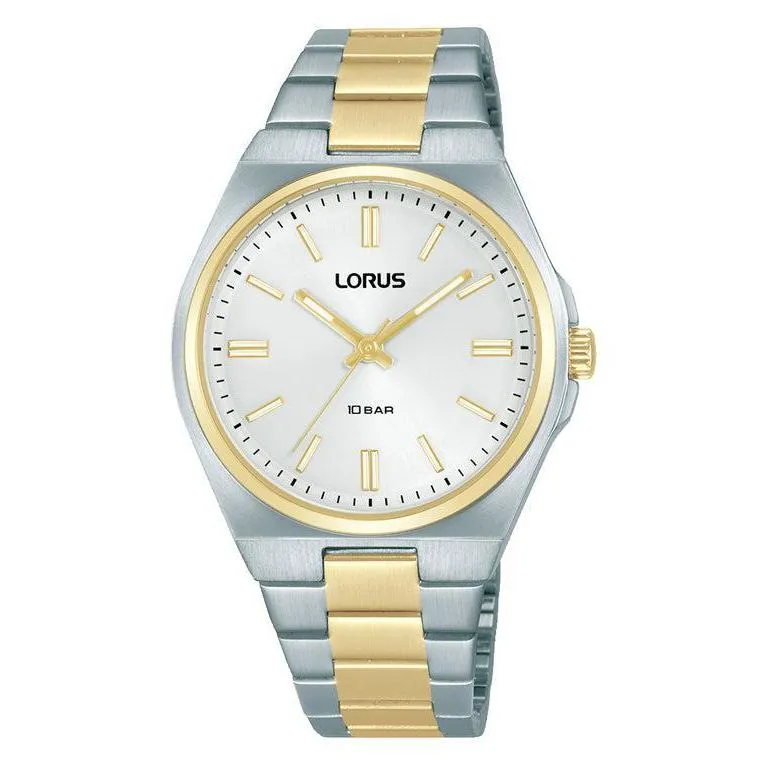 Lorus Ladies 2-Tone Silver Dial Watch