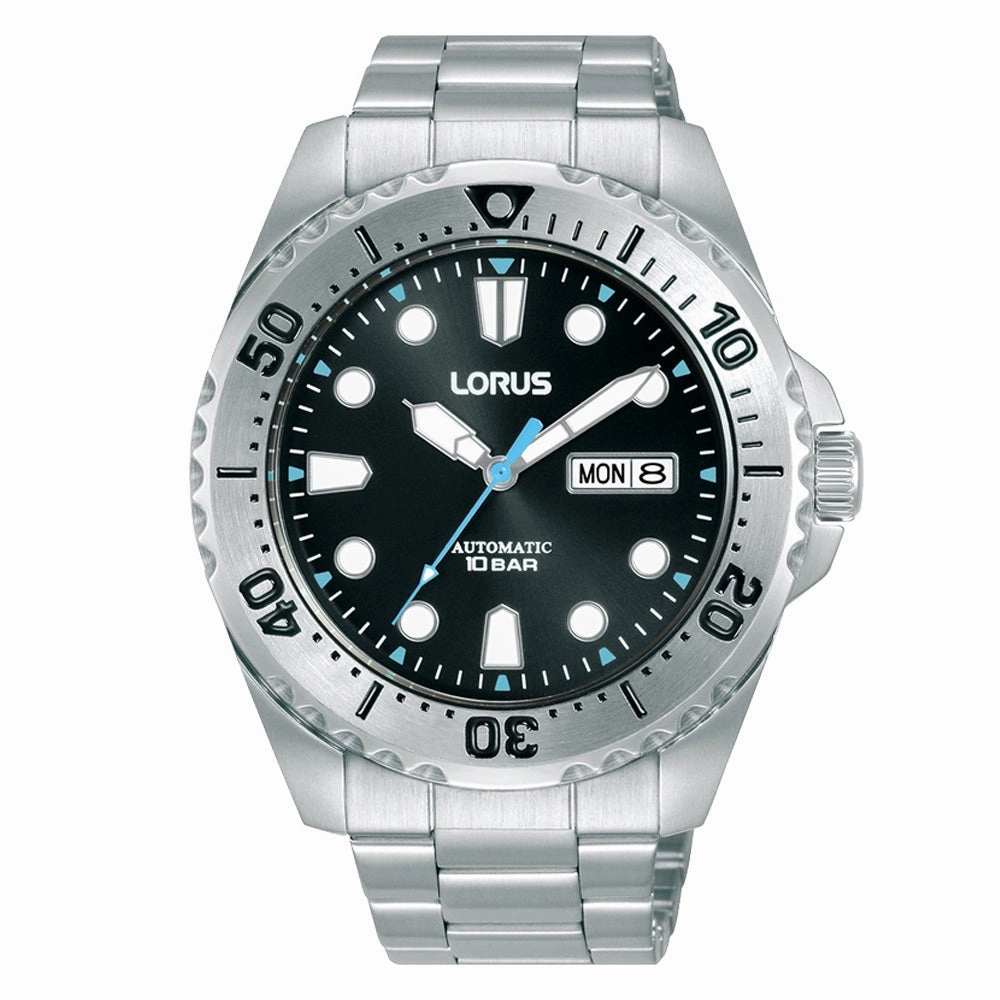 Lorus Automatic Black and Blue 'Power Sports' Mens Watch RL471BX9
