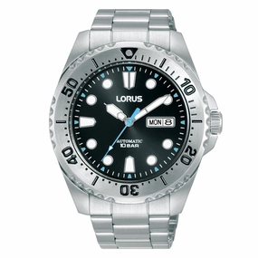 Lorus Automatic Black and Blue 'Power Sports' Mens Watch RL471BX9