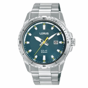 Lorus Blue Dial Solar Mens Watch RX369AX9