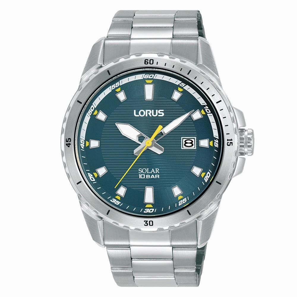 Lorus Blue Dial Solar Mens Watch RX369AX9