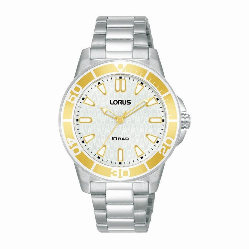 Lorus Ladies White 3 Hands Watch