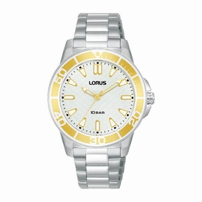 Lorus Ladies White 3 Hands Watch