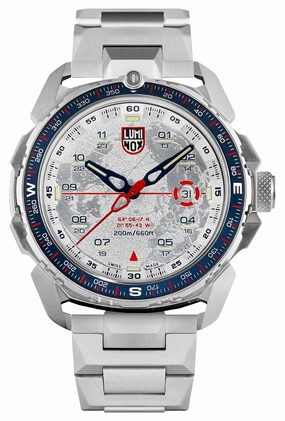 Luminox Ice-Sar Arctic Stainless Steel Silver-Tone Dial Date Divers Quartz Mens Watch XL.1207