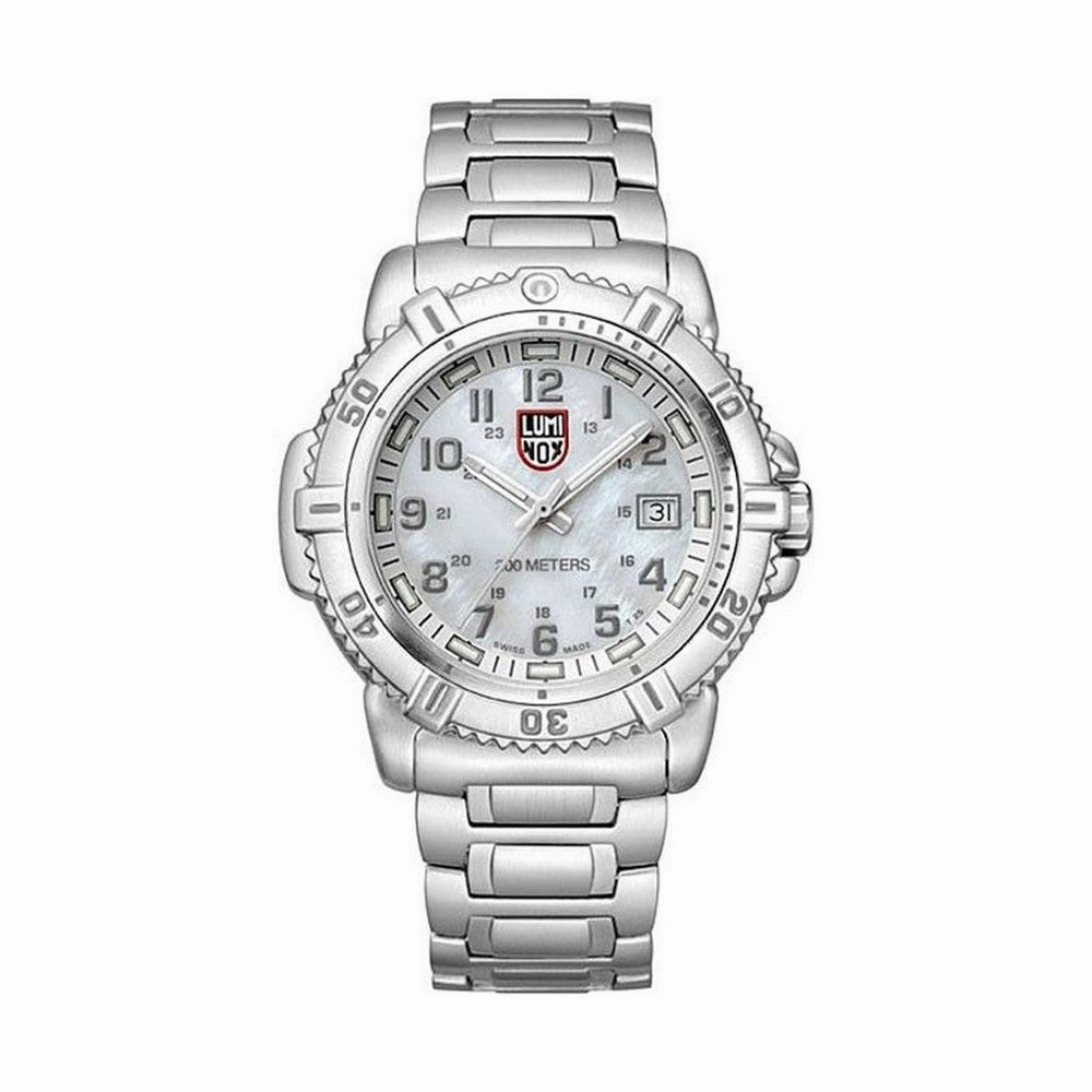 LUMINOX L7258 Modern Mariner Stainless Steel White Mother of Pearl Dial Women's Watch